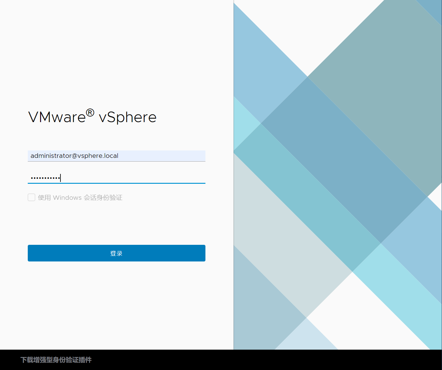 登录 vCenter 2